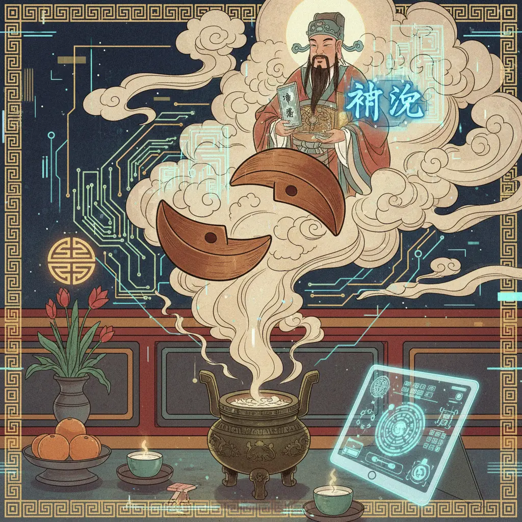 道教問神 - 筊杯