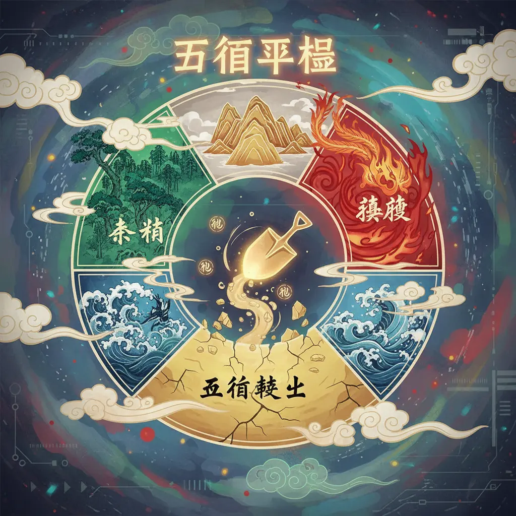 五行平衡 - 五行缺土